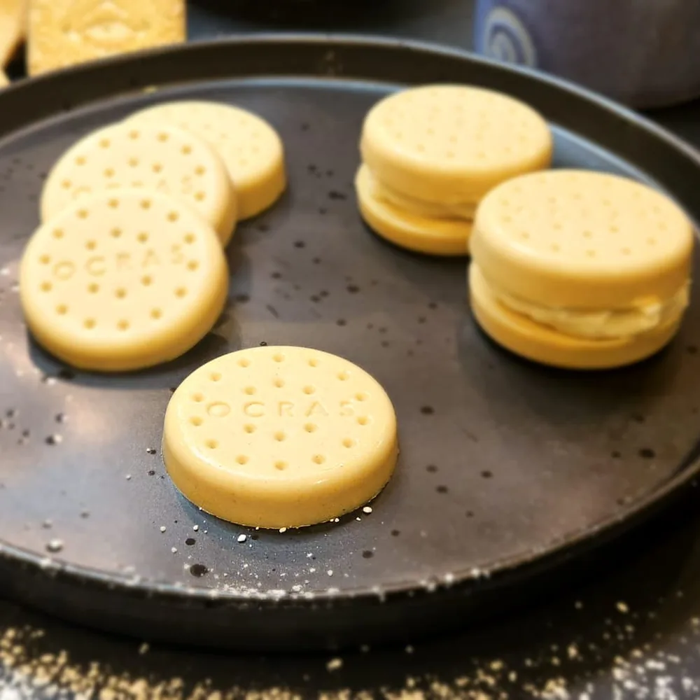 Ocras Custard Biscuit, texture modified for IDDSI Level 4 to 6