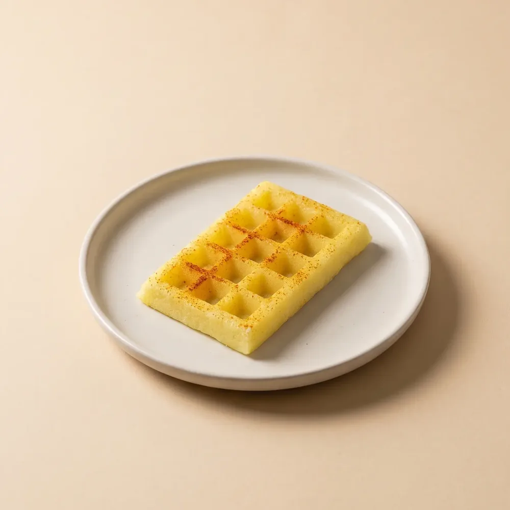 Ocras Potato Waffle, texture modified for IDDSI Level 4 to 6