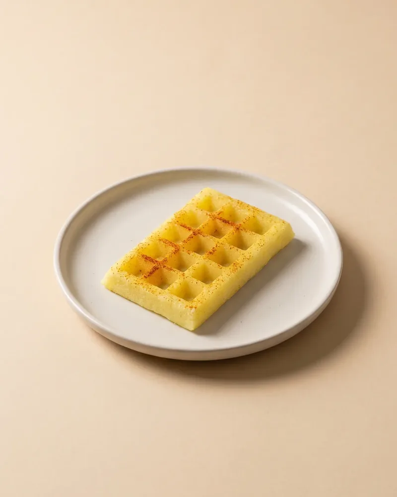 Ocras Potato Waffle, texture modified for IDDSI Level 4 to 6
